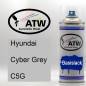 Preview: Hyundai, Cyber Grey, C5G: 400ml Sprühdose, von ATW Autoteile West.